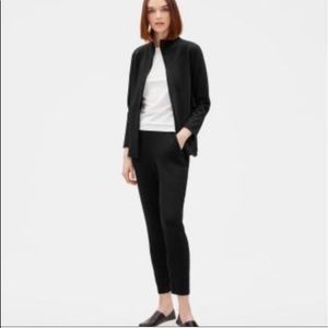 Eileen Fisher Black Zip Front Jacket